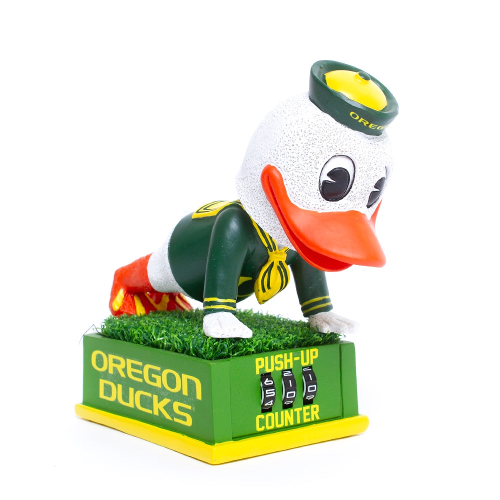 Oregon Ducks, Collectibles, Gifts, 8", Football, Mascot Push-ups, Bobble Head, 777117